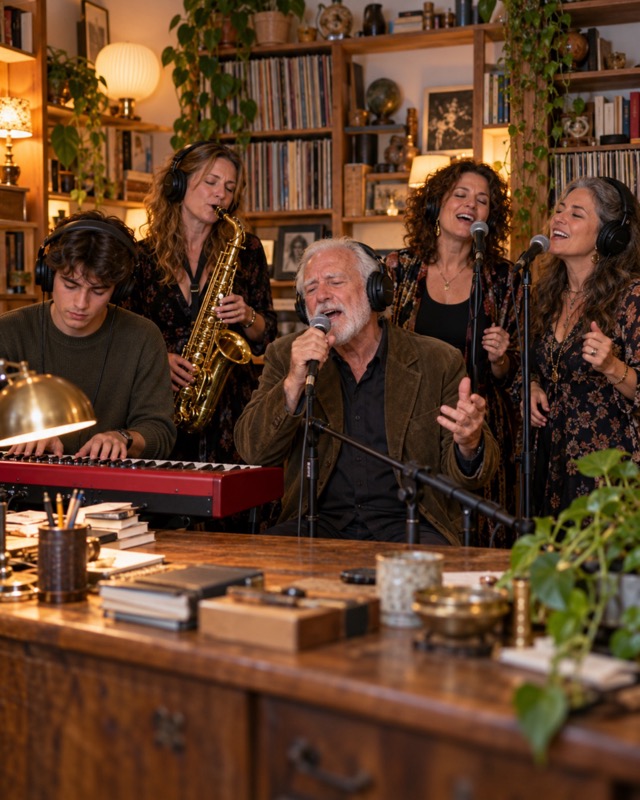 AI-generated example of a Family 💕 band at the desk